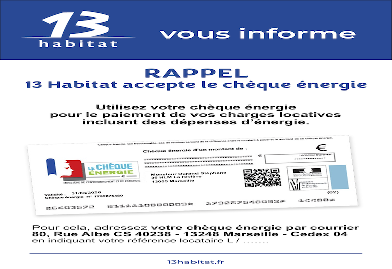 Le chèque énergie 2025 sera envoyé en novembre 2025.