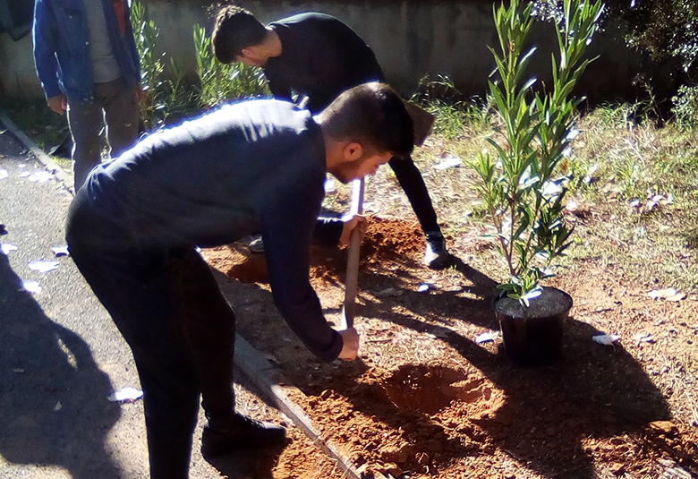 Un chantier éducatif  à Vitrolles