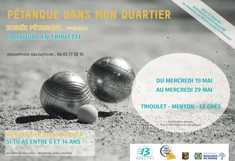 Soirées « pétanque dans mon quartier » : vous pouvez vous inscrire !