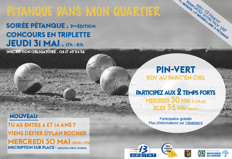 Dernière étape pour "Pétanque dans mon quartier" à Aubagne / Pin-Vert