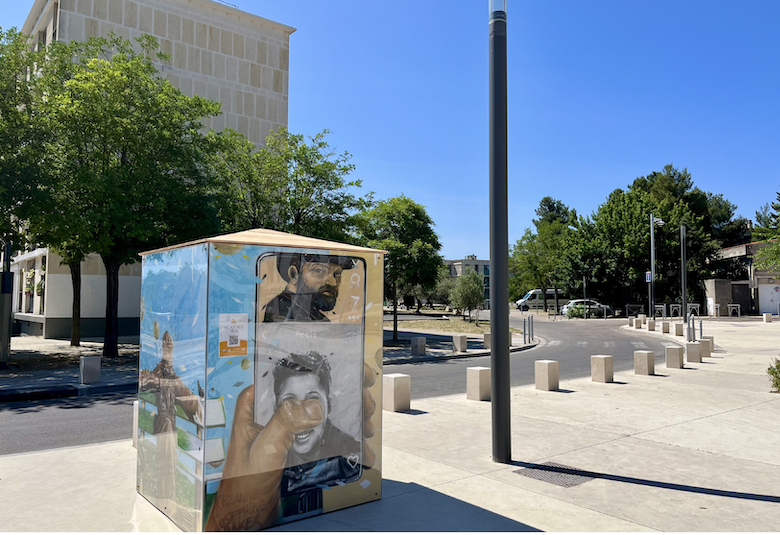 À Aix Beisson, les locataires ont créé de grands cubes pour l’année Cézanne