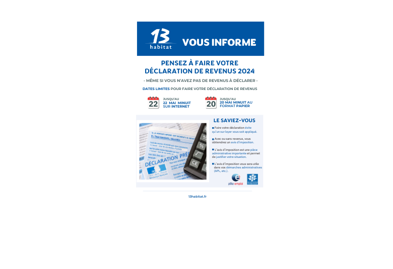Déclaration de revenus 2024