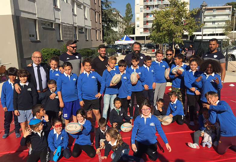 Le rugby a conquis les jeunes locataires