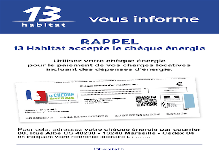 Le chèque énergie 2025 sera envoyé en novembre 2025.