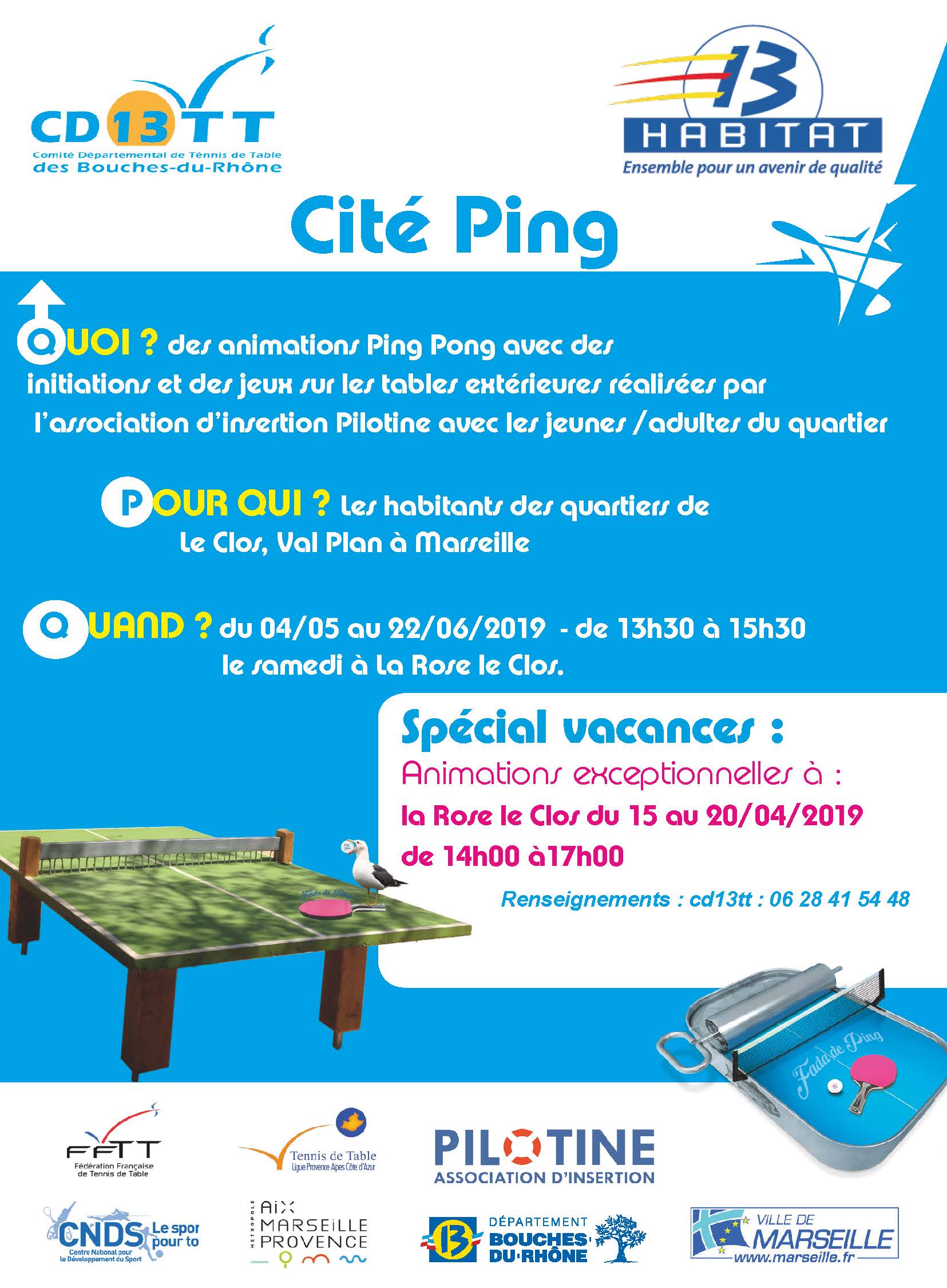 Animations - Cité Ping - Val Plan et La Rose