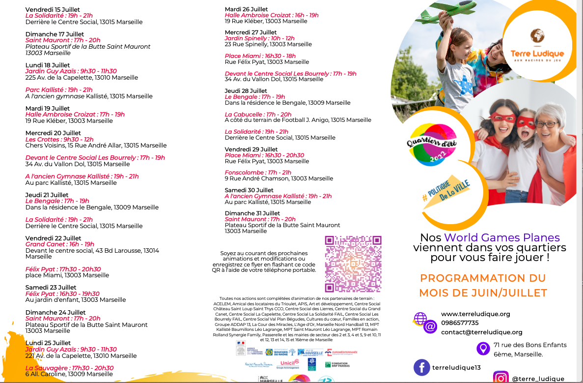 Programmation été de Terre ludique