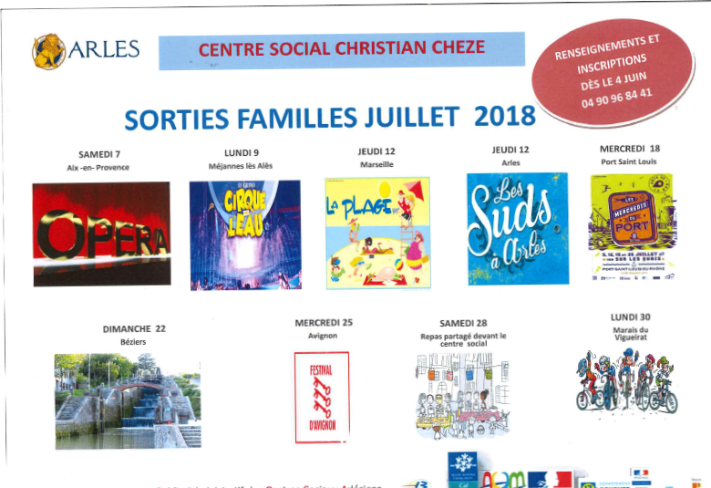 Les sorties d'été en famille du quartier Barriol - Arles