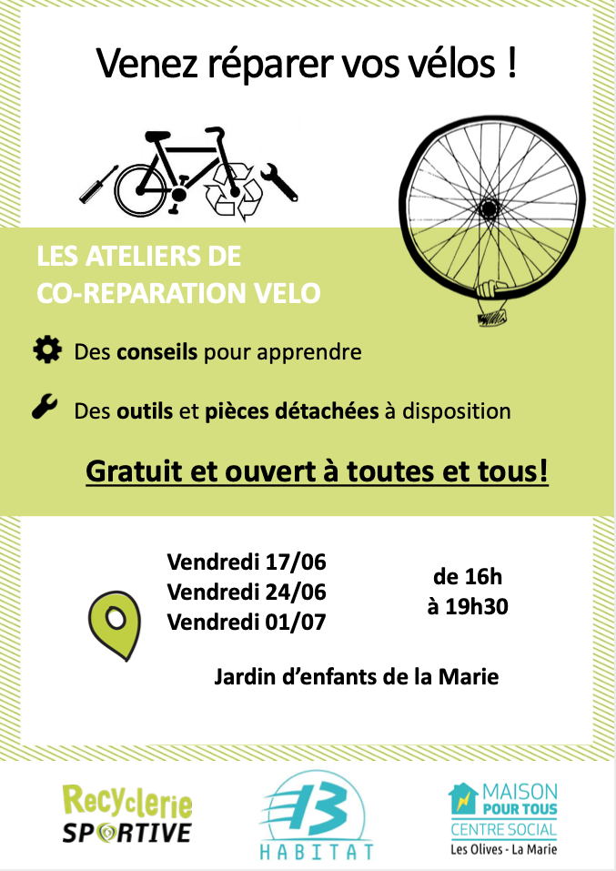 Ateliers de co-réparation vélo