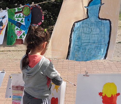 Reprise de l’atelier de peinture de rue à la Bégude Nord