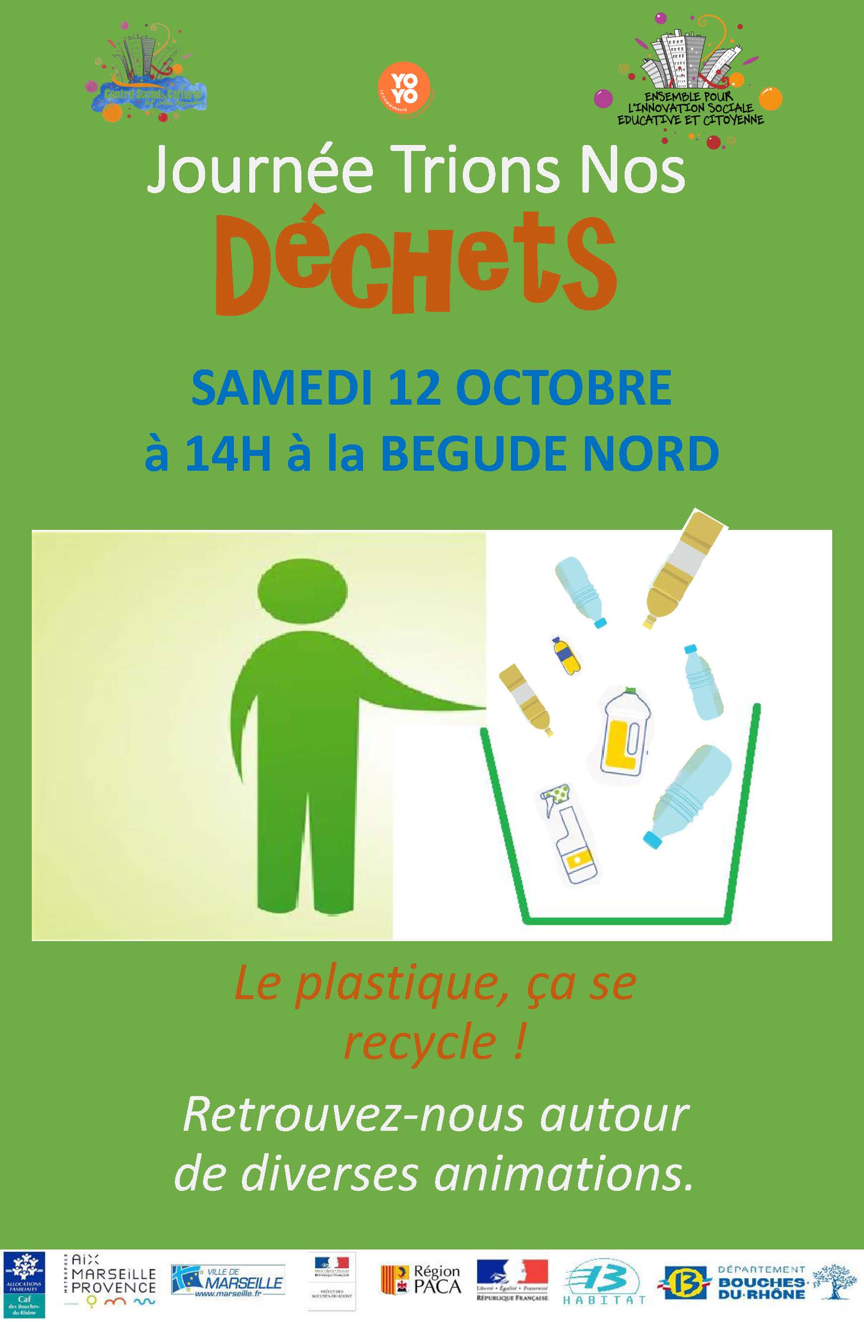 Journée Trions nos déchets, samedi 12 octobre - Bégude Nord