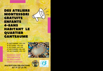 Ateliers Montessori gratuits à Aubagne