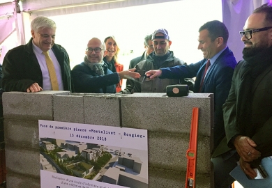 Pose de première pierre du programme Montolivet - Rougier