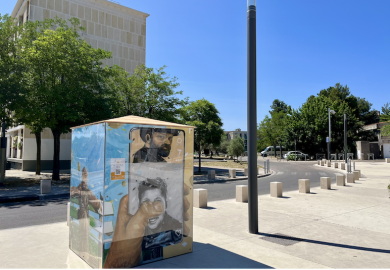 À Aix Beisson, les locataires ont créé de grands cubes pour l’année Cézanne