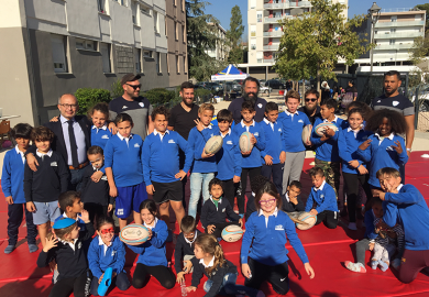 Le rugby a conquis les jeunes locataires