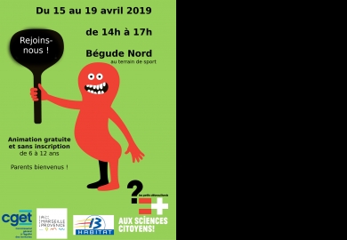 Animations des petits débrouillards du 15 au 19 avril à la Bégude