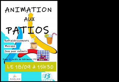 Animation aux Patios à Vitrolles - le 18 septembre