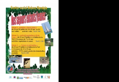 Séjours enfants / jeunes du centre social Nelson Mandela - Port-de-Bouc