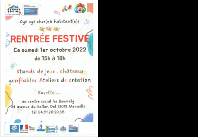 Rentrée festive au centre social Les Bourrly