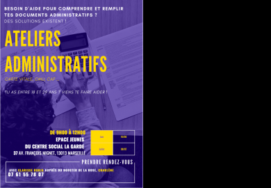 Ateliers administratifs au centre social de La Garde