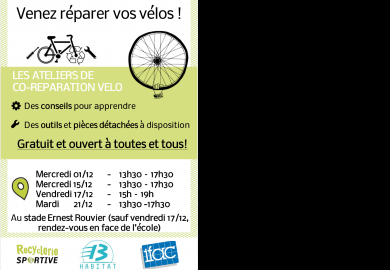Les ateliers de Co-Réparation vélos à la Soude
