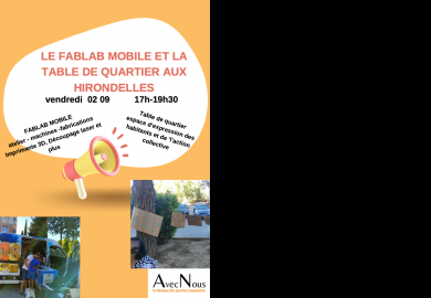 Fablab mobile et table de quartier