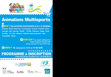 Animations Multisports - Centre social des Quartiers sud